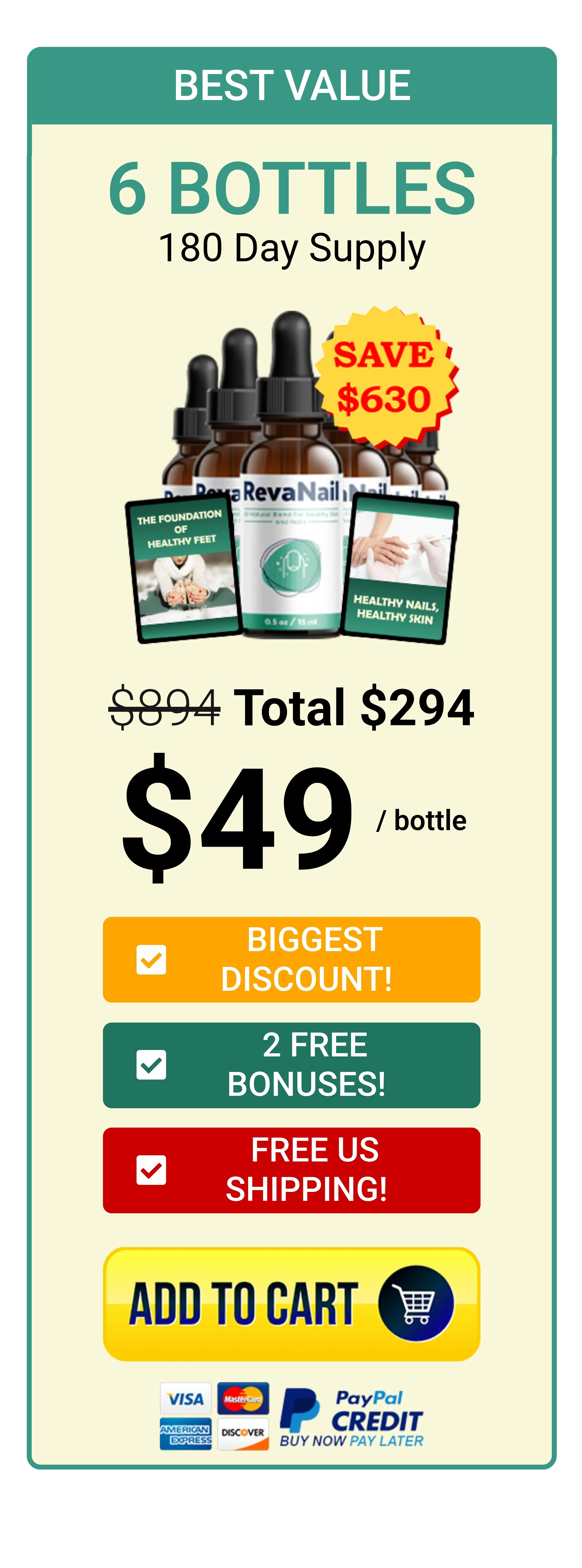 RevaNail™ 6 bottles pricing